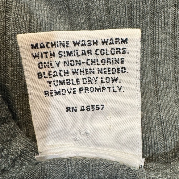 Ellemenno Vintage 90's Gray Ribbed knit top short Sleeved size large - Picture 6 of 7